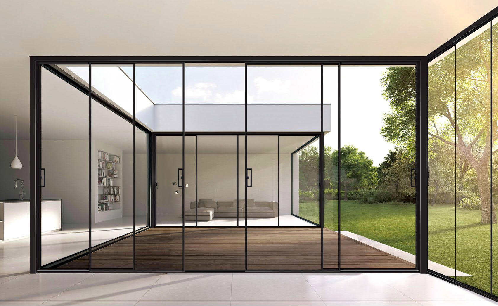 希歐系統門窗28極窄推拉門