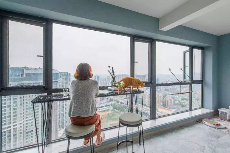 希歐門窗斷橋陽臺窗效果圖